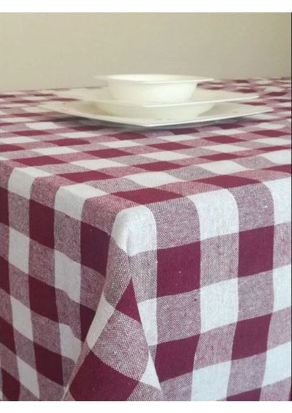 Bordo Çok Amaçlı Sofra Bezi ve Piknik Örtüsü 150X150, Şık ve Kullanışlı Seçenek