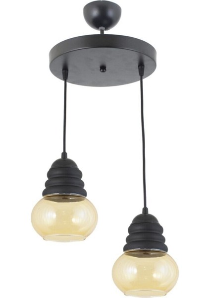 Modern Camlı Spor Sarkıt Avize, Şık ve Zarif Tasarım, Ev Dekorasyonuna Şıklık Katar