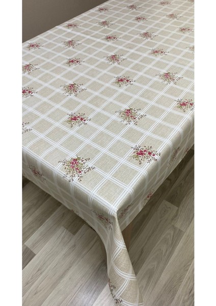 Astarlı Silinebilir Pvc Muşamba Masa Örtüsü Bej, Şık ve Kullanışlı. modelleri