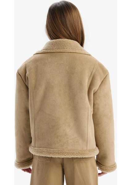 Kız Çocuk Ceket Yaka Pelüş Astar Mont C4980A825AU