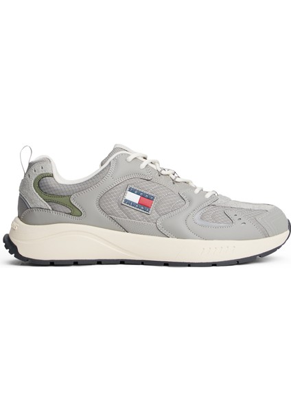 Gri Erkek Sneaker Tjm Runner Mıx Materıal