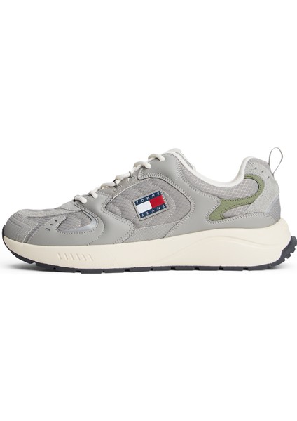 Gri Erkek Sneaker Tjm Runner Mıx Materıal modelleri