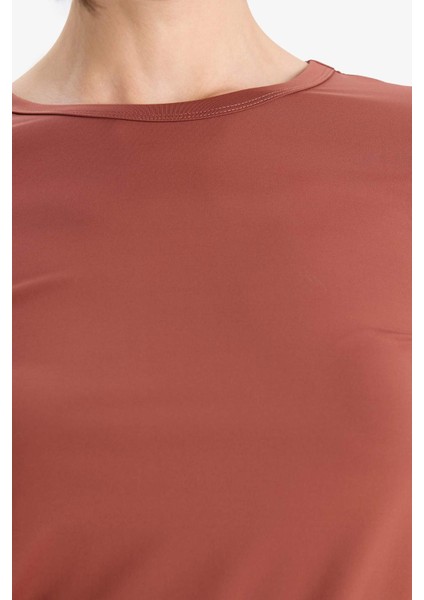 Slim Fit Dar Kesim Bisiklet Yaka Basic Düz Uzun Kollu Tişört D3756AX25AU indirimleri