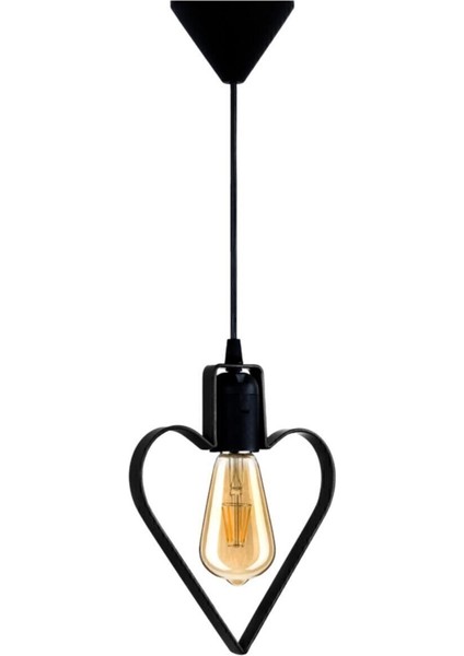 Şık Siyah Metal Sarkıt Avize, Rustik Ferforje Tavan Lambası modelleri