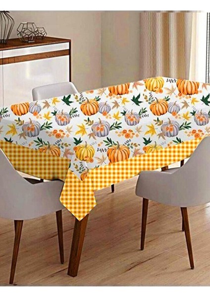 Yumuşak ve Lekesiz Günlük Meyveli Masa Örtüsü, Sarı Renk