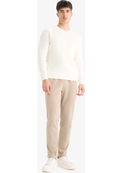 Jogger Fit Beli Bağcıklı Lastikli Esnek Kumaş Cepli Duble Paça Pantolon Y2651AZ25AU