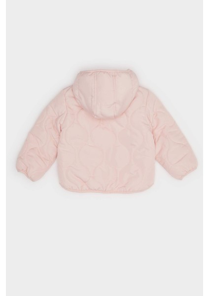 Kız Bebek Rüzgar Geçirmez Su Geçirmez Kapitoneli Kapüşonlu Çıtçıtlı Şişme Mont E7974A525AU modelleri