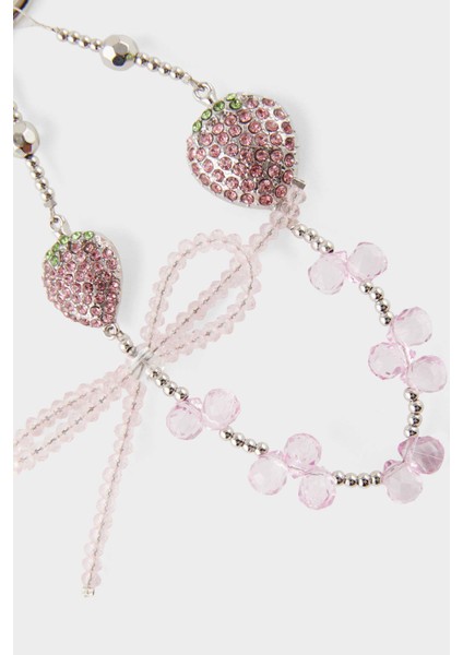 Kadın Pembe Çilekli Charm Anahtarlık F6958AXNS fiyatları