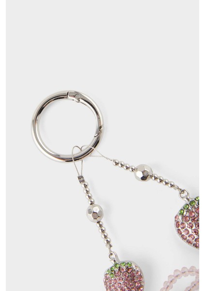 Kadın Pembe Çilekli Charm Anahtarlık F6958AXNS modelleri