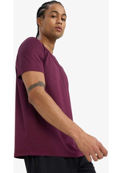 Fit Slim Fit Dar Kesim Hızlı Kuruyan Nefes Alabilen Esnek Kumaş Bisiklet Yaka Sporcu Kısa Kollu Tişört fırsatları