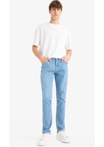 Pedro Slim Fit Dar Kalıp Normal Bel Dar Paça Jean Pantolon F2927AX25AU fiyatları