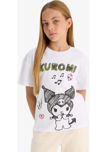 Kız Çocuk Hello Kitty Relax Fit Kısa Kollu Tişört F9725A825HS