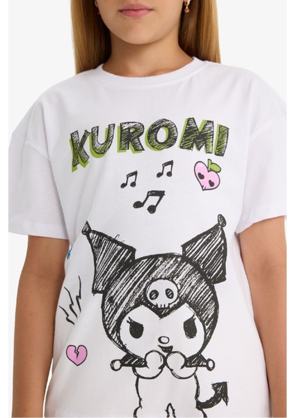 Kız Çocuk Hello Kitty Relax Fit Kısa Kollu Tişört F9725A825HS indirimleri