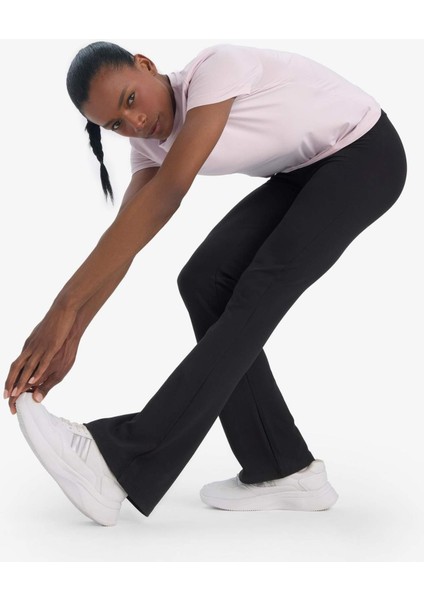 Fit Flare Fit Beli Saran İç Göstermeyen Toparlayıcı Yüksek Bel İspanyol Paça Standart Boy Sporcu Eşofman Altı C9192AX25AU