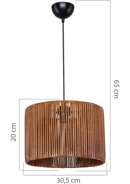 Kahverengi Silindir Sarkıt, Çok Amaçlı ve Şık Iç Mekan Aydınlatması fırsatları