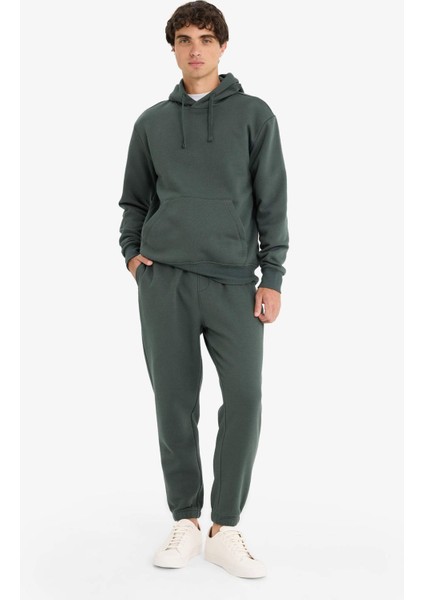 Regular Fit Beli Bağcıklı Cepli Paçası Lastikli Şardonlu Basic Düz Jogger Eşofman Altı E6326AX25AU modelleri