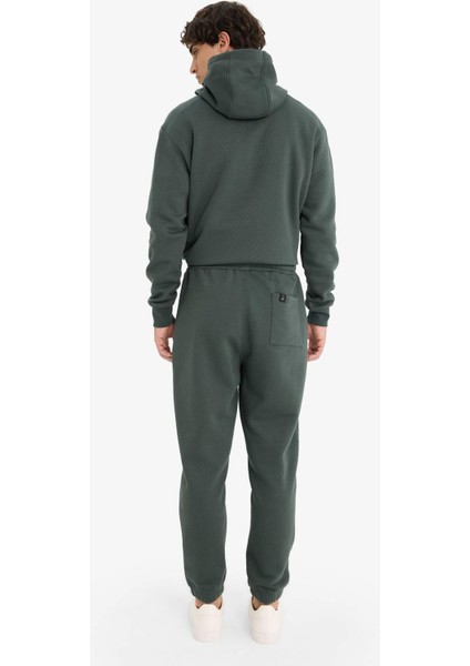 Regular Fit Beli Bağcıklı Cepli Paçası Lastikli Şardonlu Basic Düz Jogger Eşofman Altı E6326AX25AU