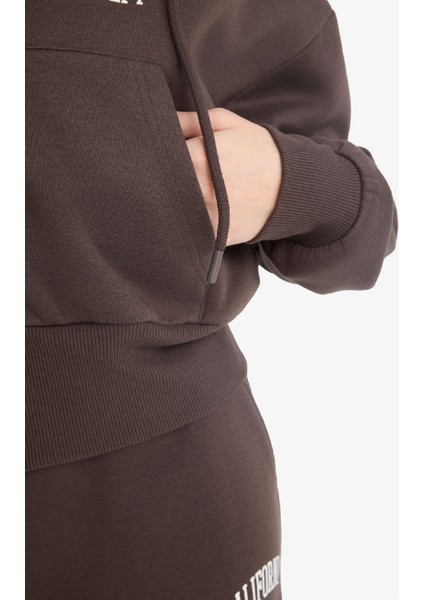 Coool Oversize Geniş Kalıp Kapüşonlu Sırt Baskılı Fermuarlı Sweatshirt E9583AX25WN