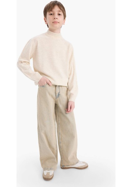 Erkek Çocuk Dik Yaka Triko Kazak F1068A825WN fiyatları