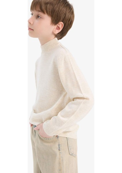 Erkek Çocuk Dik Yaka Triko Kazak F1068A825WN modelleri