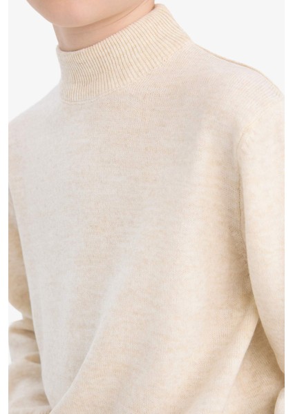 Erkek Çocuk Dik Yaka Triko Kazak F1068A825WN indirimleri