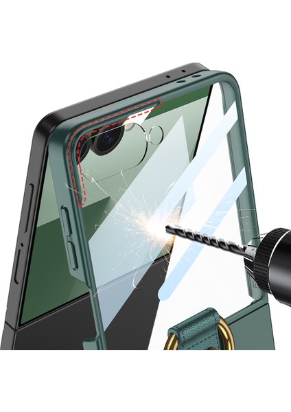 Samsung Galaxy Z Flip 7 Kılıf M-Safe Şarj Özellikli Kıpta Yüzüklü Flip Sert Kapak indirimleri