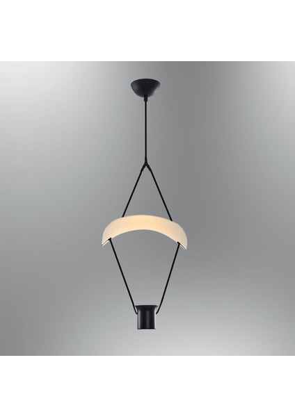 Şık Siyah Paraşüt Sarkıt Aydınlatma, Modern ve Zarif Tasarım