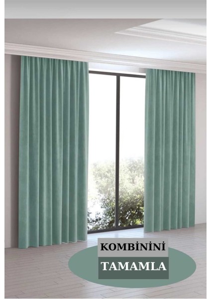 Kadife Dokulu Mint Renk Masa Örtüsü, Şık ve Zarif Ev Dekorasyonu Için. indirimleri