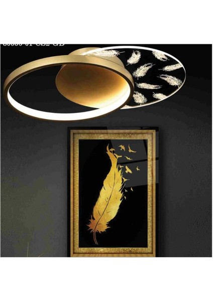 Şık Altın Renkli 20W LED Tavan Lambası, 3000K Işık Sıcaklığı fiyatları