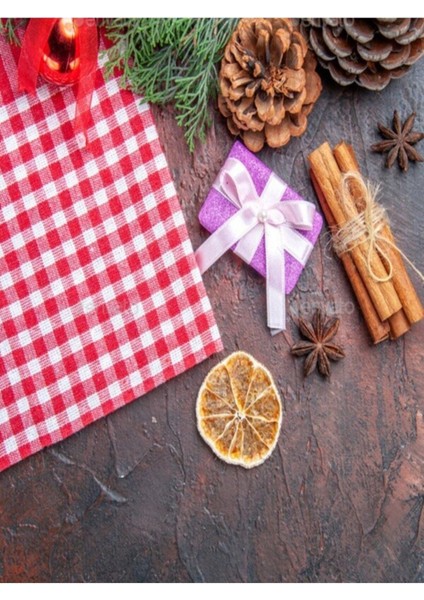 Kare Desenli Pamuk Masa Örtüsü, Sofra Bezi ve Piknik Örtüsü, Kırmızı Renk fiyatları