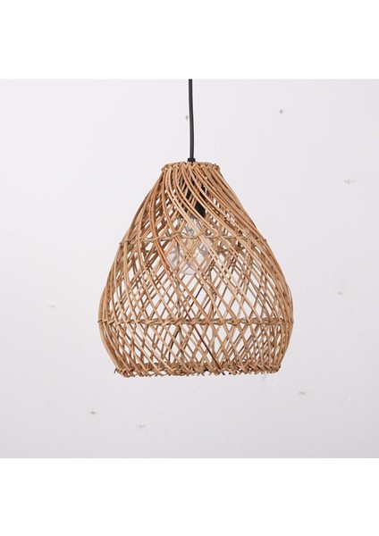 Seher Rattan Dekoratif Lamba 25X27 Cm, Bej, Şık ve Sıcak Atmosferler Için