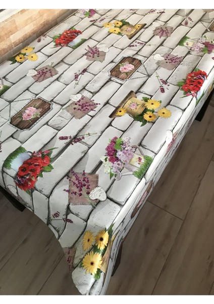 Beyaz Pvc Muşamba Masa Örtüsü, Dayanıklı ve Şık Tasarım.