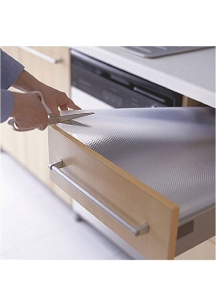 Beyaz Kaydırmaz Raf Örtüsü 45X10 M, Dayanıklı ve Kaymaz Koruma Sağlar. fiyatları