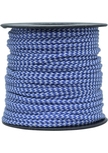 Paracord İp 2 mm Mavi Beyaz No: 19 1 Makara 30 Metre