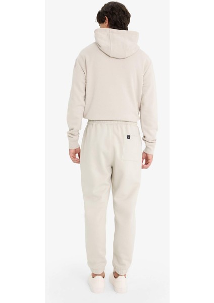 Regular Fit Beli Bağcıklı Cepli Paçası Lastikli Şardonlu Basic Düz Jogger Eşofman Altı E6326AX25AU