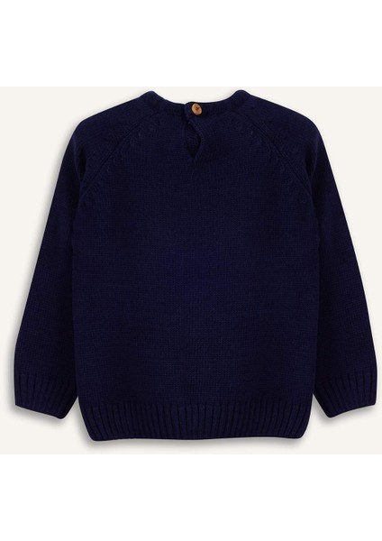 Erkek Bebek Bisiklet Yaka Triko Kazak F2408A525WN modelleri