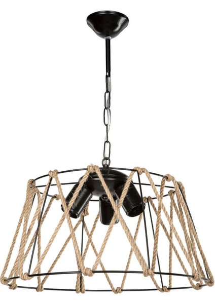 Şık Metalik 3'lü Halat Sarkıt, Modern ve Estetik Aydınlatma Seçeneği modelleri