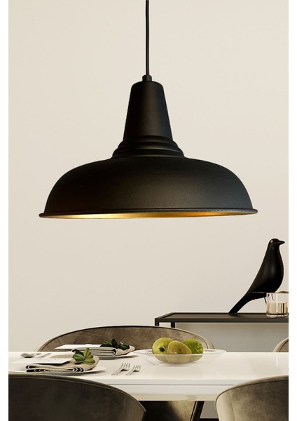 Şık Siyah Sarkıt Avize, Restoran ve Salon Aydınlatması