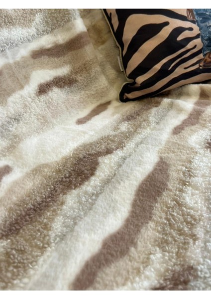 Kahverengi Peluş Tavşan Tüyü Yumuşak Koltuk Örtüsü 150X200, 3'lü Set modelleri