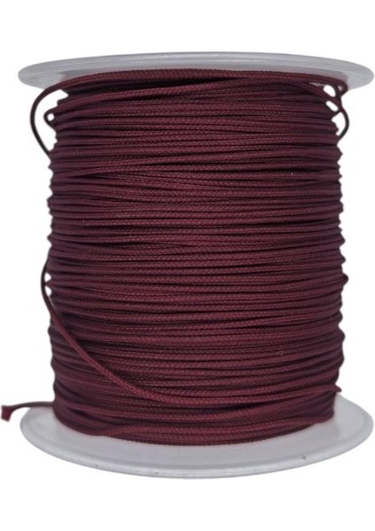 Paraşüt Ipi 0.8 mm Bordo Renk 1 Makara 100 Metre