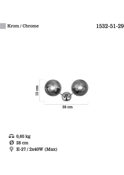 Iki Parçalı Krom Aplik, Bej Renk, E27 Ampul Uyumlu, Şık ve Modern Tasarım modelleri