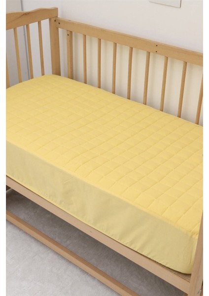 Yatak Koruyucu Lastikli Çarşaf %100 Pamuk Sarı Kapitoneli fiyatları
