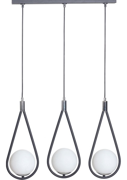 Modern 3'lü Metal ve Cam Avize, Şık ve Zarif Tasarım, Evinizde Şıklık Sağlar fiyatları