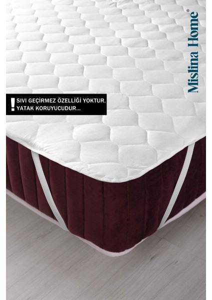 Yumuşak Kapitone Bebek Çocuk Yatak Koruyucu Ped 60X120, Beyaz
