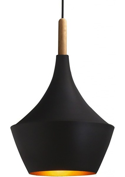 Modern Siyah Üçlü Ahşap Sarkıt Avize, Şık ve Zarif Iç Mekan Aydınlatması modelleri