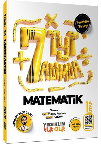 Tyt Yedi Adımda Temel Matematik Video Konu Anlatımlı Video Çözümlü Soru Bankası 1.2.ve3.kitap modelleri