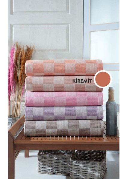 16 Renk Çok Amaçlı Çift Kişilik Pike ve Koltuk Örtüsü, Dama Desenli, 220X230 cm