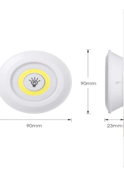 Kollu LED Gece Lambası, Kablosuz, Kolay Montaj, Gömme, Şık ve Enerji Tasarruflu