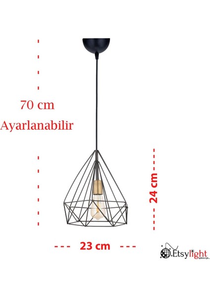 Şık Siyah Piramit Avize, Salon, Mutfak ve Antre Için Modern Aydınlatma indirimleri