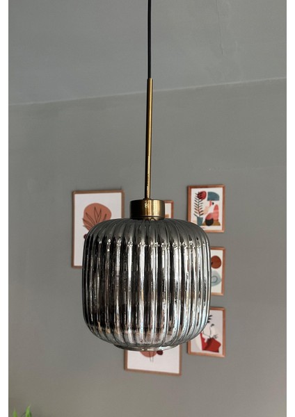 Cam Füme Sarkıt Avize, Retro Stil, Restoran ve Salon Aydınlatması modelleri